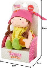 SIGIKID 39411 Kleine weiche Mädchenpuppe, Babyspielzeug, empfohlen ab 6 Monaten, gelb