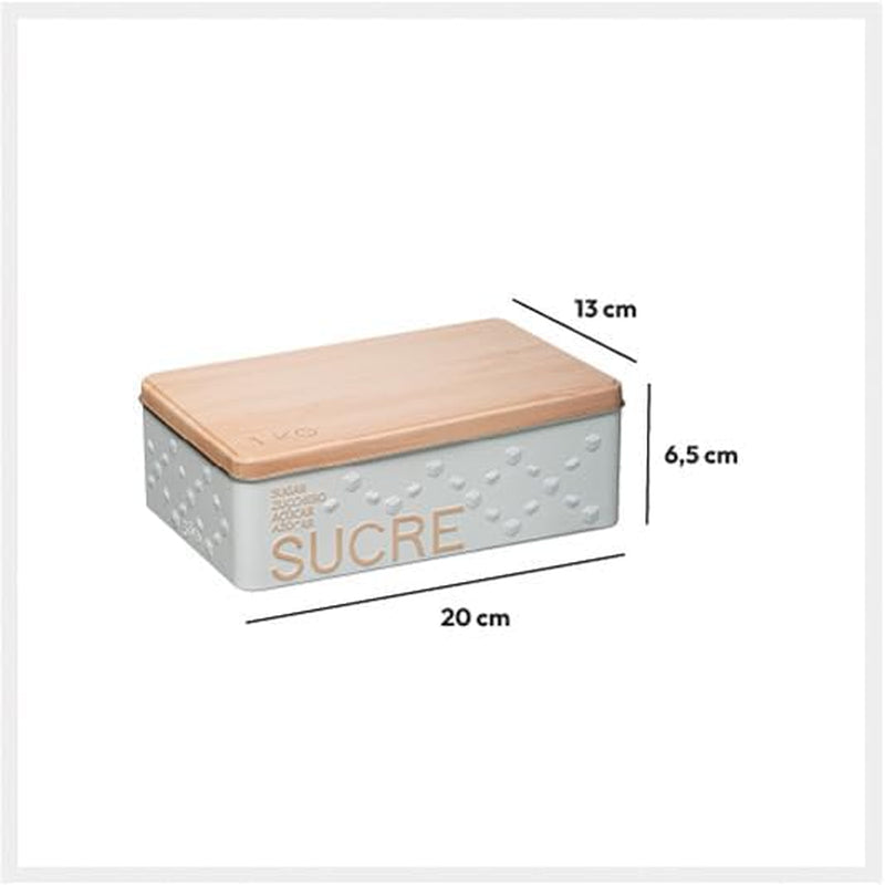 Weißer Aschenbecher aus Metall in Würfelform „Scandinave Nature“ – 5 five simply smart
