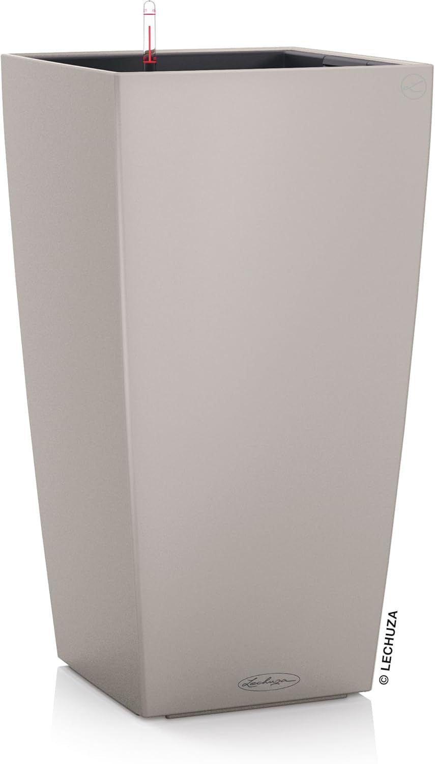 LECHUZA CUBICO Color 30 Schiefergrau 13138, 29,5x29,5x56,5 cm
