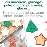 Scrapcooking – Set mit 3 pulverisierten Weihnachts-Lebensmittelfarben – Rot, Grün, Gold – Essbare Lebensmittelfarben zum Backen, Kuchen, Kekse, Gebäck, Teig, Fondant – Weihnachtsdekorationen – 4018
