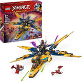 Ras und Arins LEGO NINJAGO Super Storm Flyer – Spielzeug mit Drohne, Shootern, Rotorblättern und Motoren – inkl. 3 Ninja-Rollenspiel-Minifiguren – Bauset für Jungen und Mädchen ab 8 Jahren 71833 Bausets Besuchen Sie den LEGO-Store Standardtitel