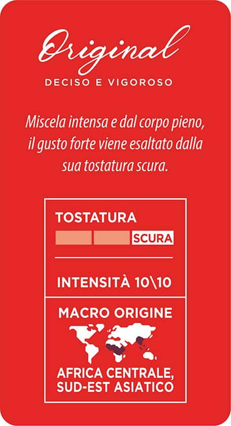 Caffè Mauro Torrefazione Kaffee Kompostierbare Pods, Recyclebare Verpackung, Originalmischung - 100 Stück - Intensität 10/10 - Kompatibel mit ESE System Papier Pads 44 mm
