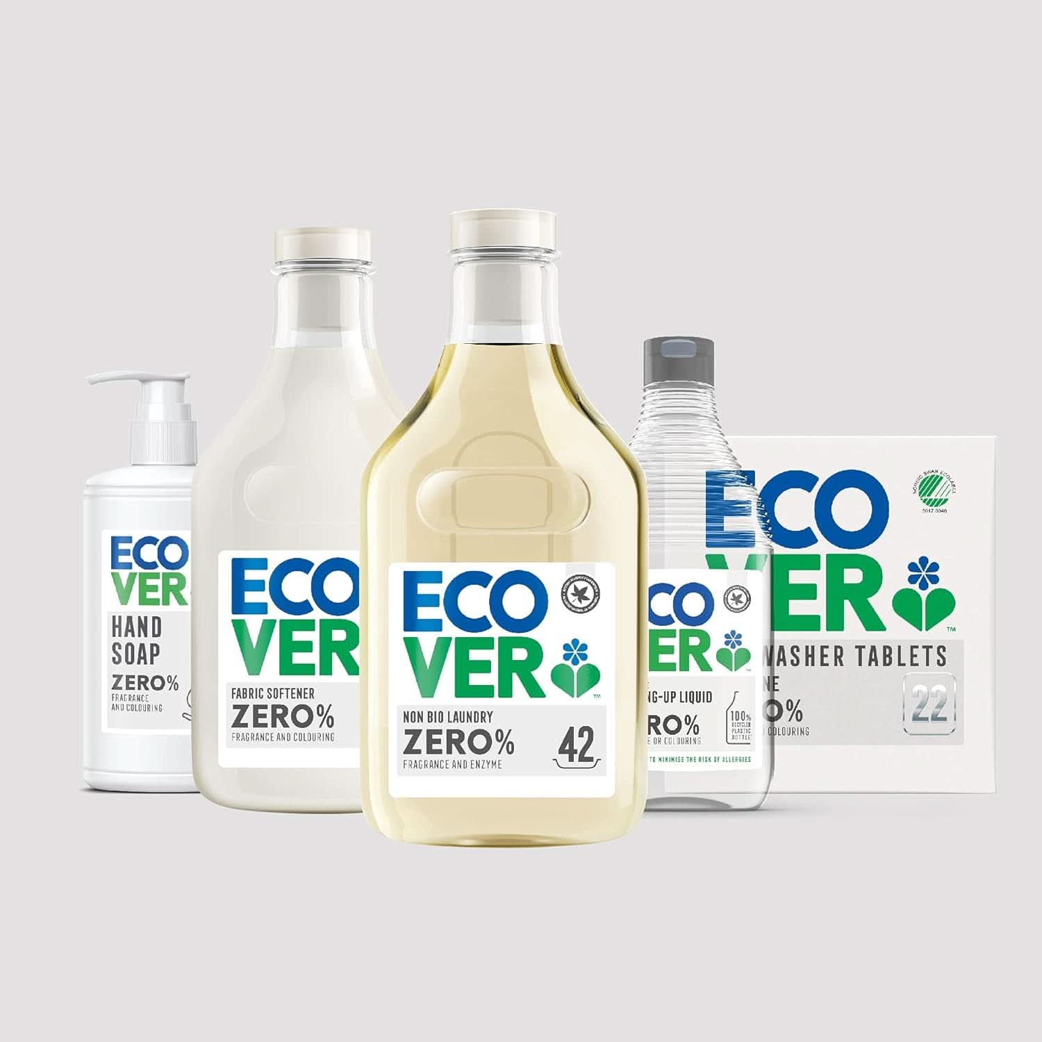 Ecover ZERO All-In-One, Spülmaschinenkapseln (25 Tabs/500 Gramm) Küchenwaschmittel Naty Shop