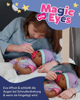 BABY Born Eva – Babypuppe 43 cm – 10 Funktionen inklusive Zubehör und Matratze – Funktioniert komplett ohne Batterien – Geeignet für Kinder ab 3 Jahren