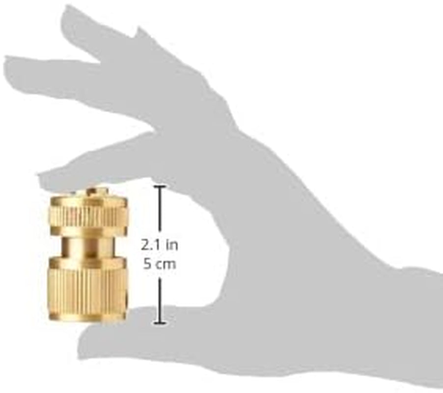 Silverline 196506 Messing-Schnellkupplung mit Wasserstopp, 1/2" Innengewinde