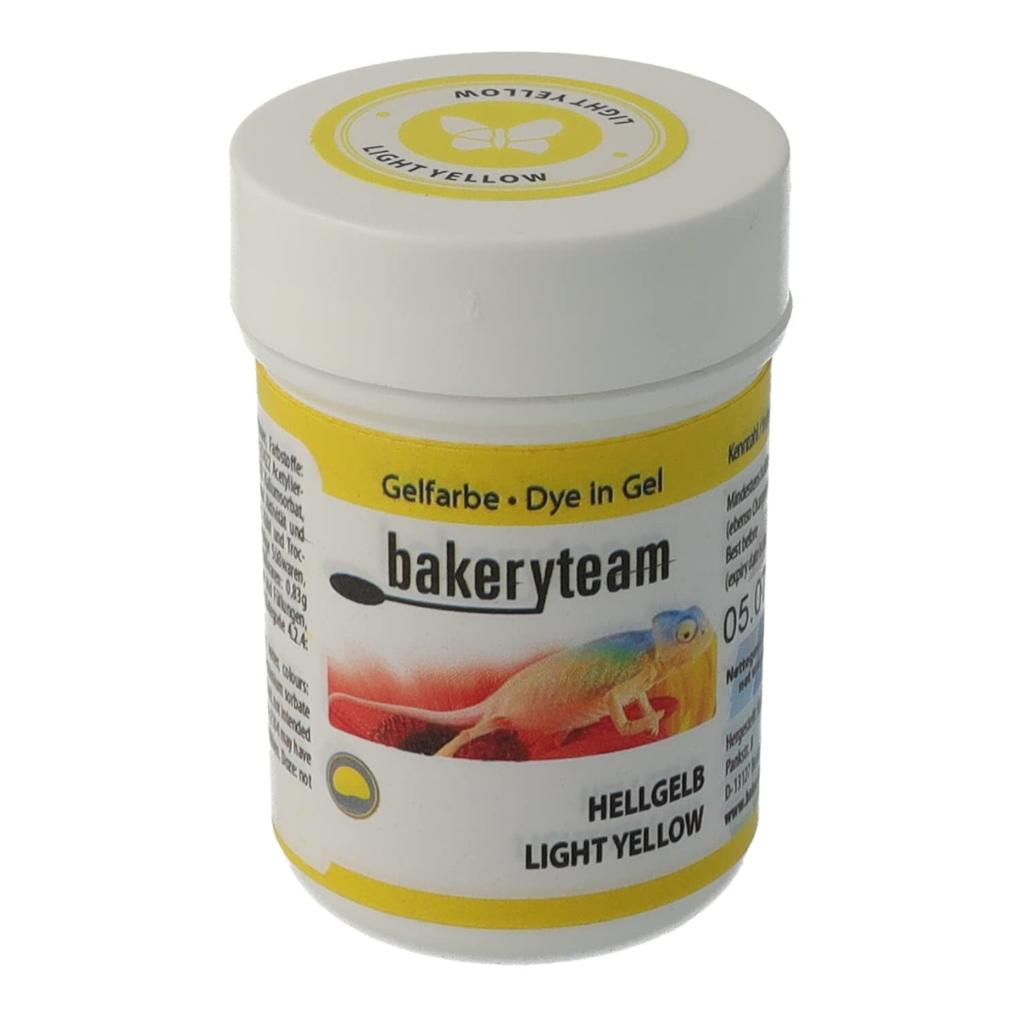 Bakeryteam Lebensmittelfarbgel zum Zuckerguss, hellgelb, 35 g