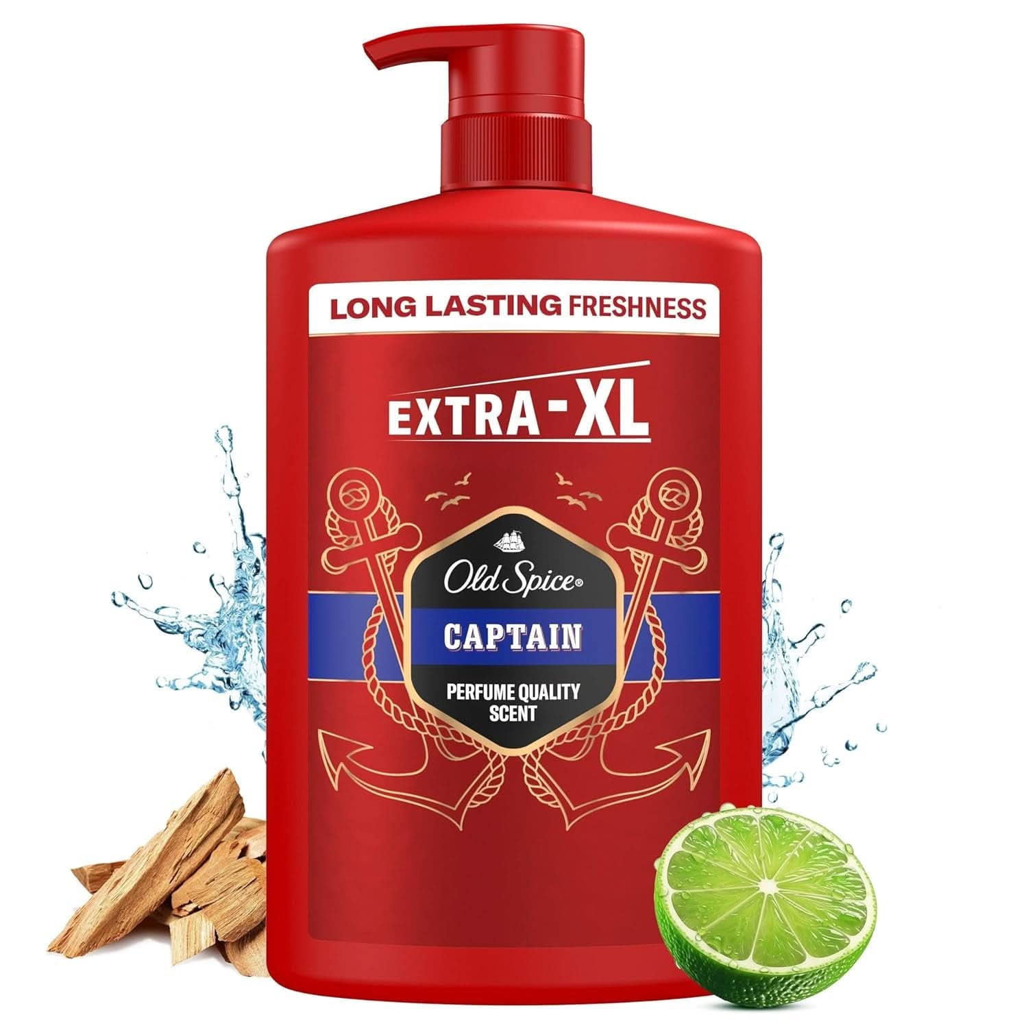 Old Spice Captain 3-in-1 Duschgel und Shampoo für Männer, 1 Liter Dusche und Bad Naty Shop Captain