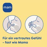 MAM Air Silikon-Schnuller, 2er-Pack, extra leichtes und luftiges Design, zahnfreundlicher Baby-Schnuller aus MAM SkinSoft-Spezialsilikon, mit Schnullerbox, 6-16 Monate, Bär/Nashorn