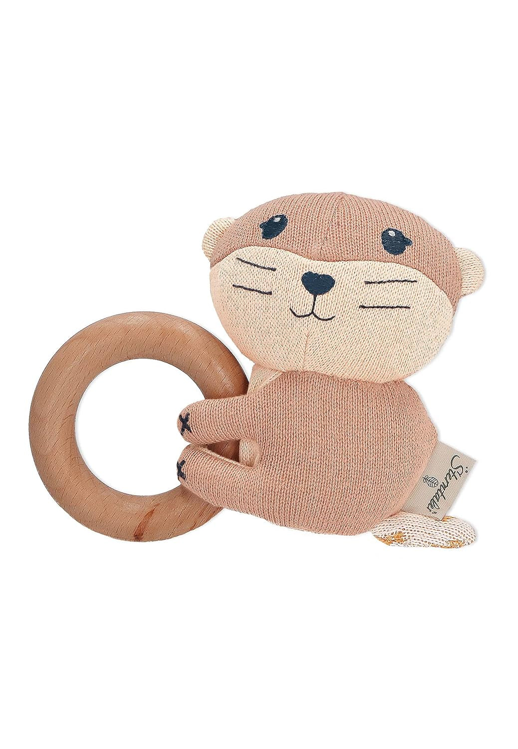 Sterntaler Baby Jungen Greifling Baby Holz Greifling Otti - Babyspielzeug, Greifling, Greifling Holzgreifring für Kinder - Bio-Babyspielzeug Naty Shop Standardtitel