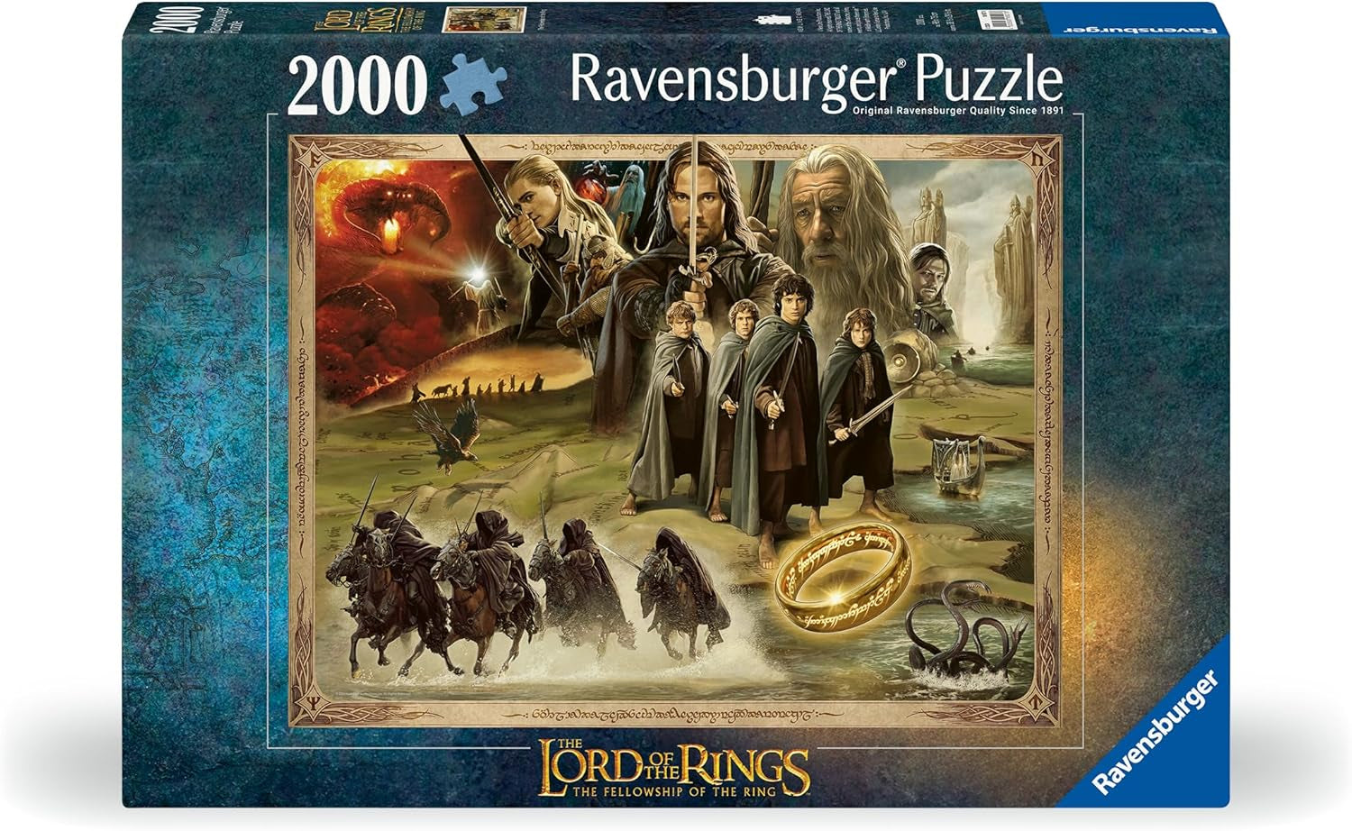 Ravensburger Puzzle 16927 – LOTR: The Fellowship of the Ring – Herr der Ringe 2000-teiliges Puzzle für Erwachsene und Kinder ab 14 Jahren. Puzzle Naty Shop