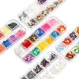 10 Boxen Nagel-Strasssteine-Set, multifunktionales Zubehör mit 1 Pinzette, dekorative Diamanten, Kristalle, Perlen, Edelsteine, bunt, gemischt, Pferdeaugen, metallische Steine, für DIY-Nagelkunst-Dekorationen