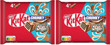 Nestlé Chunky Funky Crispy Wafer in Milchschokolade, Multipack, 2er-Pack (je 4 x 40 g)