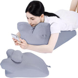 Lesekissen für Bett und Sofa, Federkissen, Bettkissen aus Memory-Schaum, Seitenschläferkissen, ergonomisches Rückenstützkissen zum Lesen und Fernsehen