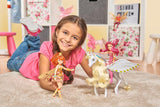 Simba 109480093 – Mia and Me Einhorn Onchao, mit beweglichen Flügeln, Haarspangen, Stylingbürste, Spielpferd, Pony, Centopia, ab 3 Jahren, rosa Naty Shop Dolls