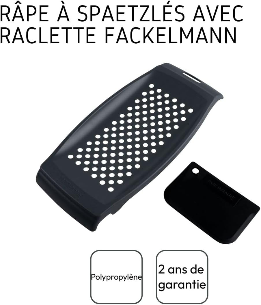 Fackelmann Spätzlereibe mit Teigschaber Schäler Naty Shop