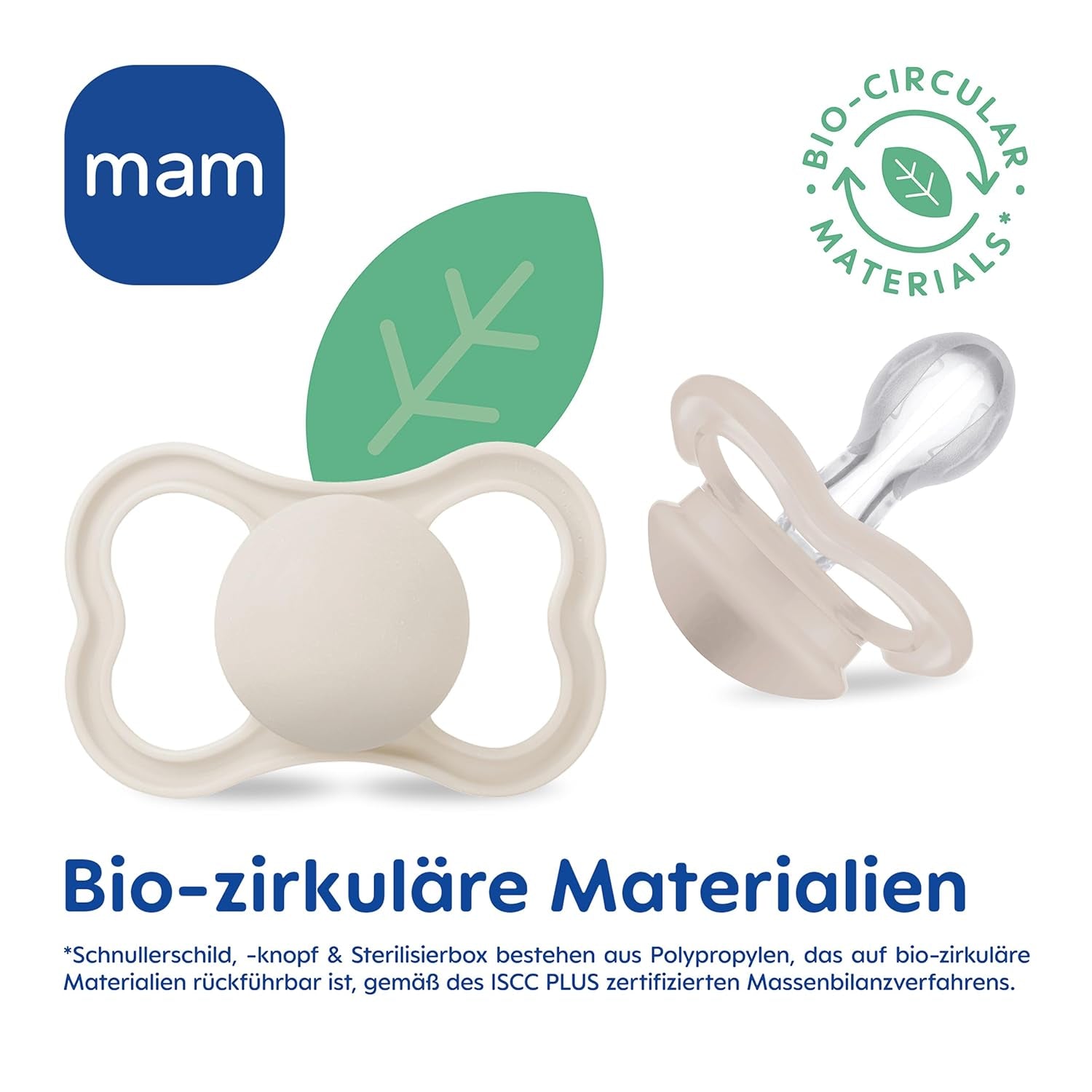 MAM Air Silikon-Schnuller, 2er-Pack, extra leichtes und luftiges Design, zahnfreundlicher Baby-Schnuller aus MAM SkinSoft-Spezialsilikon, mit Schnullerbox, 6-16 Monate, Bär/Nashorn