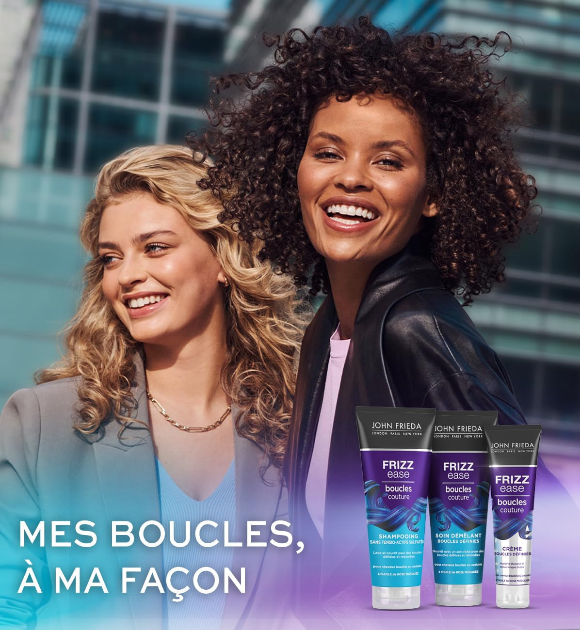 John Frieda Frizz Ease Haarspülung zum Entwirren der Haare, 250 ml Haarentwirrungsprodukte Naty Shop