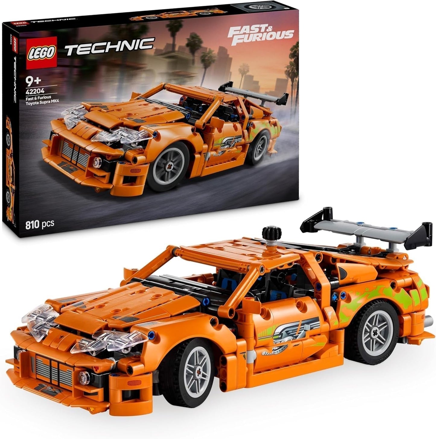 LEGO Technic Fast and Furious Toyota Supra MK4 – Spielzeugauto – Mit 6-Zylinder-Motor und aufklappbaren Türen – Modellset für Jungen und Mädchen ab 9 Jahren – Geschenkidee zum Geburtstag 42204 Bausätze Beuche den LEGO-Store Standardtitel