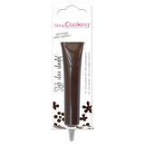 Scrapcooking – Brauner Schokoladenstift – Schokoladen-Schreibzucker 25 g – Essbarer dekorativer Zuckerstift – Schreiben und Zeichnen – Beschriften von Fondant, Zuckerguss, Kuchen – 6801