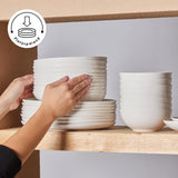 Karaca Allure Geschirrset für 12 Personen, New Generation Bone – Raffiniertes Set für eine anspruchsvolle Esskultur