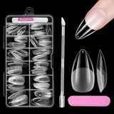 Vollständige Abdeckung für kurze Nägel, 120 Stück, 12 Größen, kurze Nagelspitzen für Gelnägel, zum Aufkleben auf künstliche Nägel, zum Aufkleben auf Nagelfeilen-Set, Nagelpolierer, Nagelhautschieber