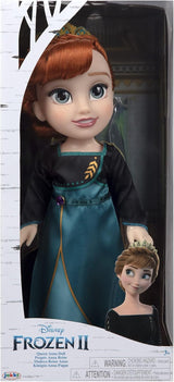 Disney Frozen 2 Anna Doll – eine 35 cm große bewegliche Puppe in einem ikonischen Modekleid mit dem Arendelle-Wappen und einer Tiara für zusätzlichen Spaß, für Mädchen ab 3 Jahren
