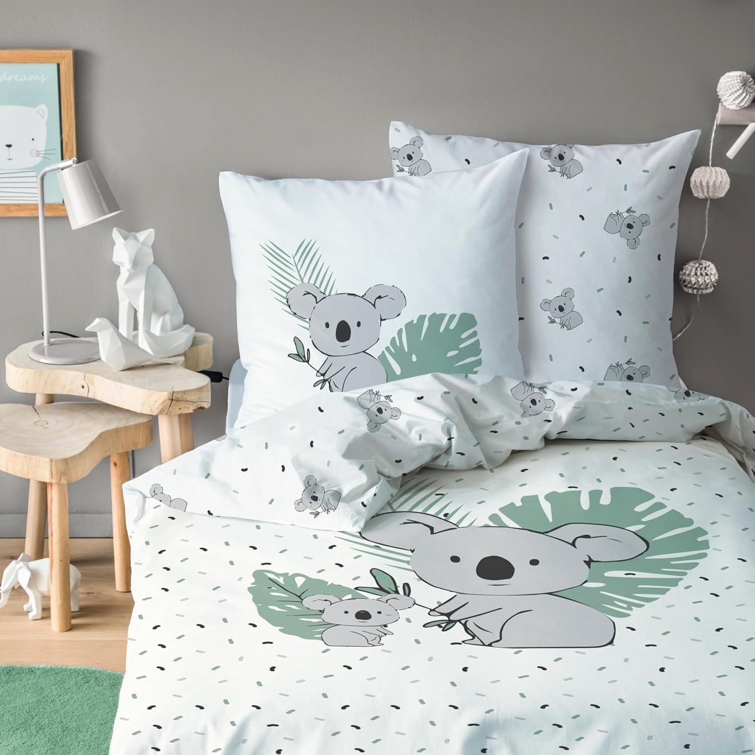 Kinderbettwäsche, Koalabär, Unisex, 100 % Baumwolle. Bettwäsche – Kinder Naty Shop