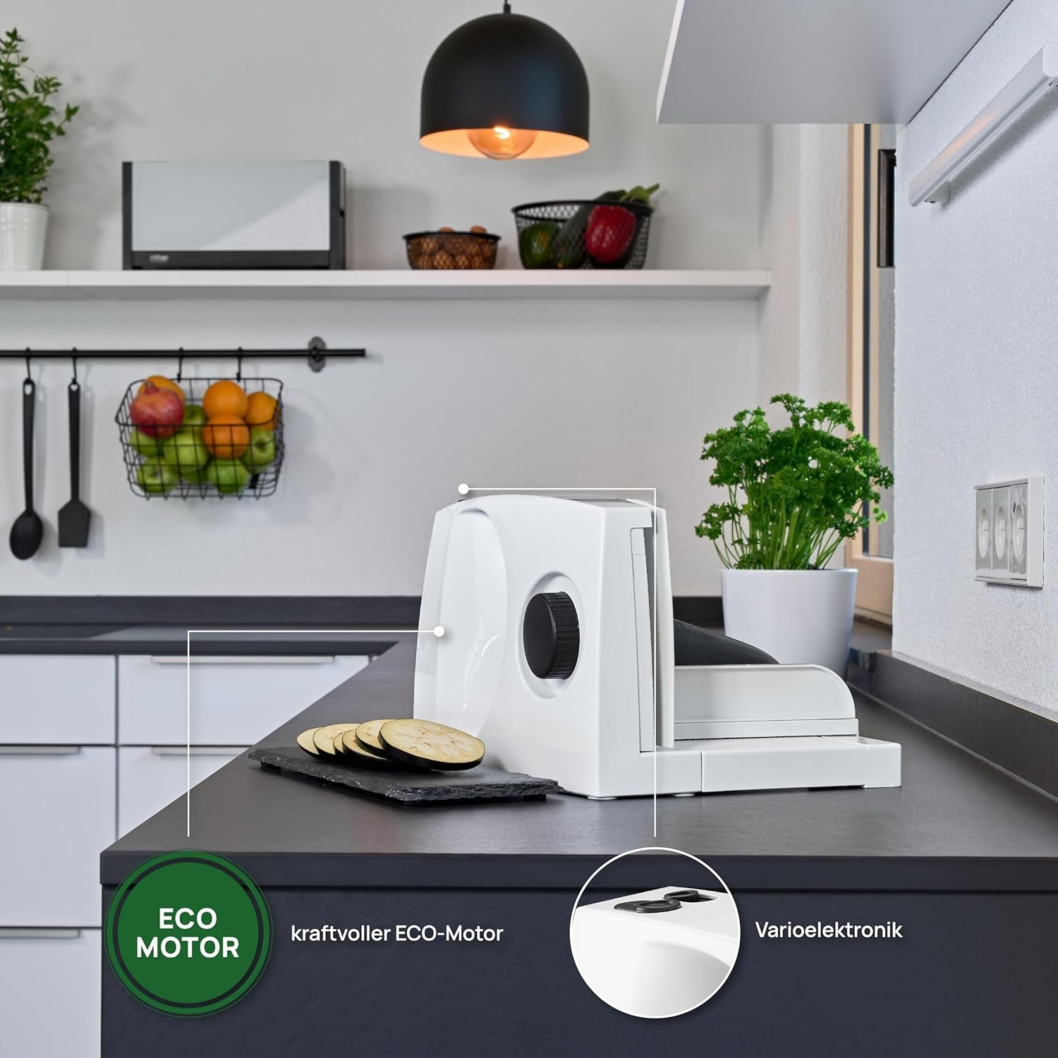 Ritter Markant 05 Multifunktionale klappbare elektrische Brotschneidemaschine und Schneidemaschine mit Eco-Motor Made in Germany Aktenvernichter und Schneidemaschinen Naty Shop