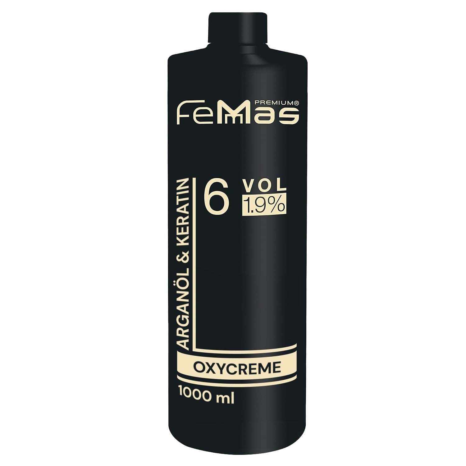 FemMas Oxycreme in 6% 1000 ml I Oxidationsmittel zum Haarfärben und Färben I Einfache Anwendung und optimale Fixierung I Entwickler für gleichmäßige Ergebnisse in Salonqualität I Haarfärbeentwickler Haarfärbemittel Naty Shop 1,9 1 Liter (1 Packung)