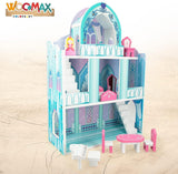 Colorbaby WOOMAX 49314 – Holzschloss 37 x 15 x 53,5 cm +3A Puppenhäuser Naty Shop