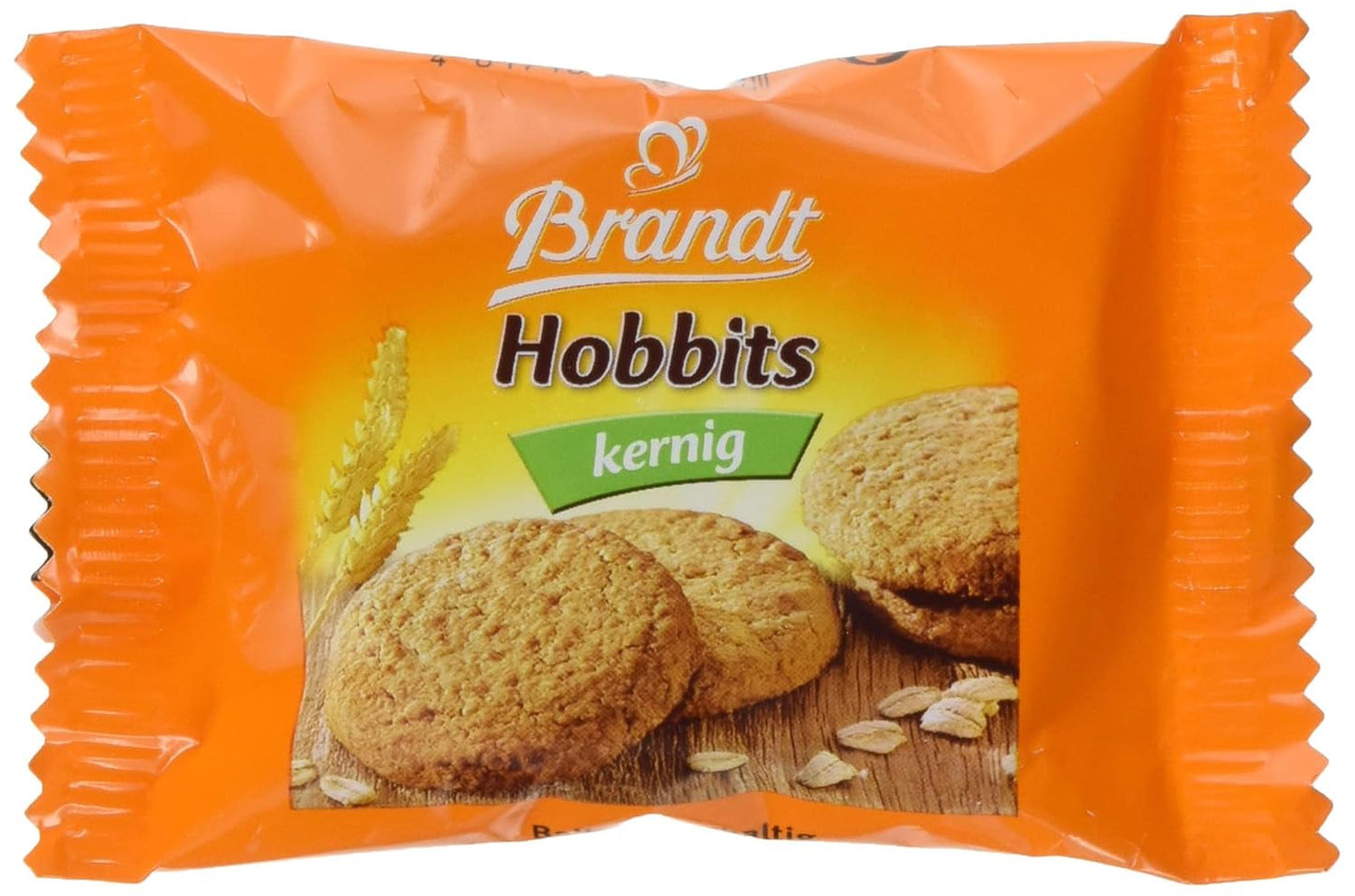 Brandt Hobbits Crunchy – 2er-Pack – Catering-Box mit 60 Packungen – ballaststoffreiche Haferflocken-Vollkornkekse (60 x 22,8 g)
