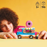 LEGO City Donut Truck – Spielzeug-Imbisswagen mit 2 Polizei-Minifiguren – Konstruktionsspielzeug für Jungen und Mädchen ab 5 Jahren – Geburtstags- und Weihnachtsgeschenkidee 60452 Bausets Besuchen Sie den LEGO-Store