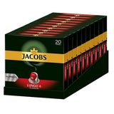 Kaffeekapseln Lungo Classico, Intensität 6 von 12, 10 x 20 Getränke & Kaffeekapseln Espresso Intenso, Intensität 10 von 12, 200 Nespresso®* kompatible Kapseln, 10 x 20 Getränke