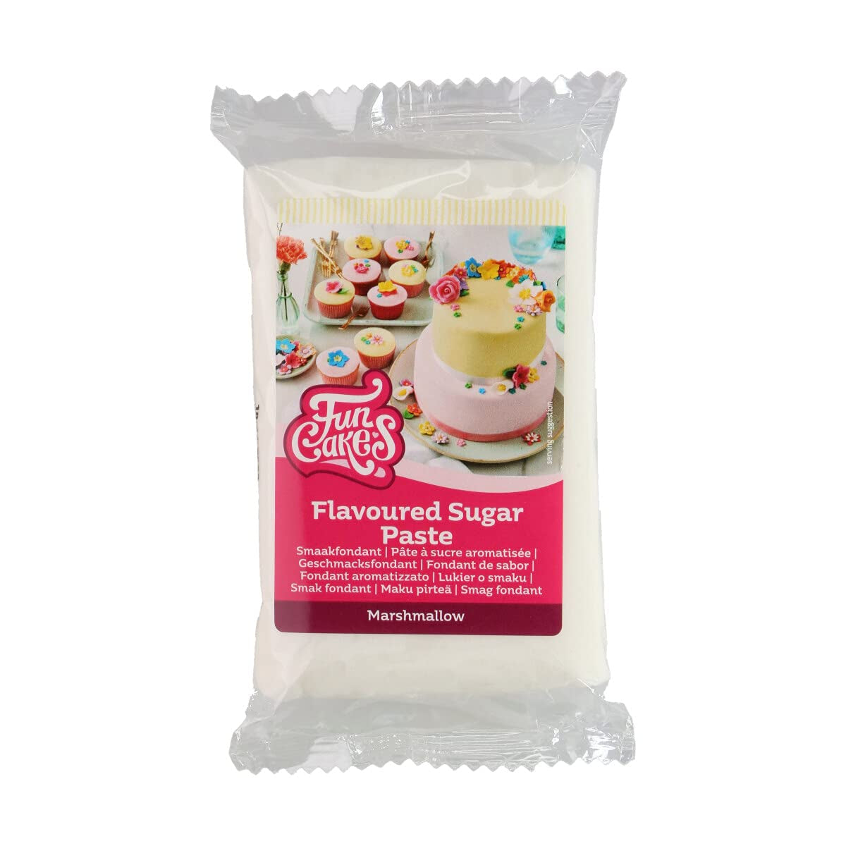 Funcakes-Fondant mit Baisergeschmack: Einfach zu verwenden, glatt, flexibel, weich und formbar, perfekt zum Dekorieren von Kuchen, koscher und glutenfrei. 1 kg
