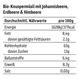 FRECHE FREUNDE Bio-Frühstücksmüsli Edda's Beeren-Knusper-Müsli-Mischung für Schulkinder mit gefriergetrockneten Erdbeeren, vegan, 6er-Pack (6 x 280 g)