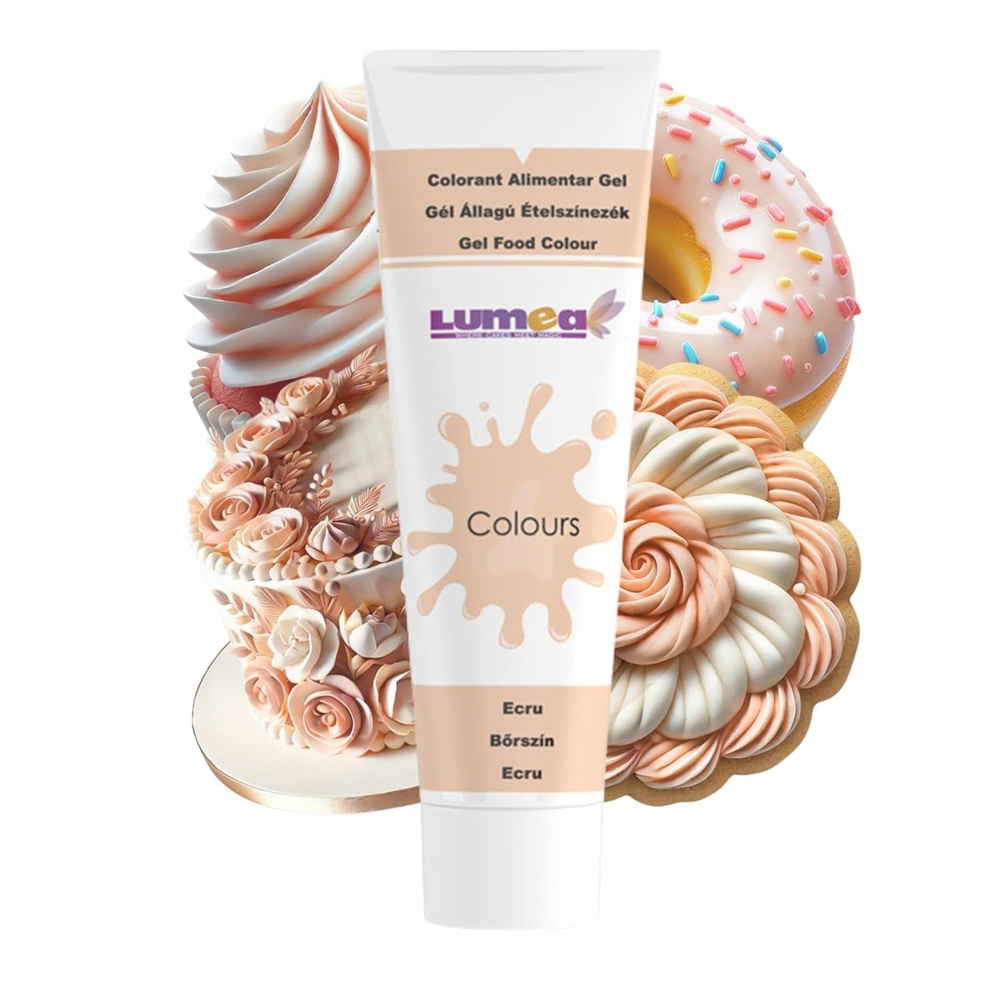 Dekozauber 24 rote Lebensmittelfarbe, Gel, 30 g, vegan, zuckerfrei, hochkonzentriert, rote Lebensmittelfarbe für Fondant, Buttercreme, Getränke und mehr