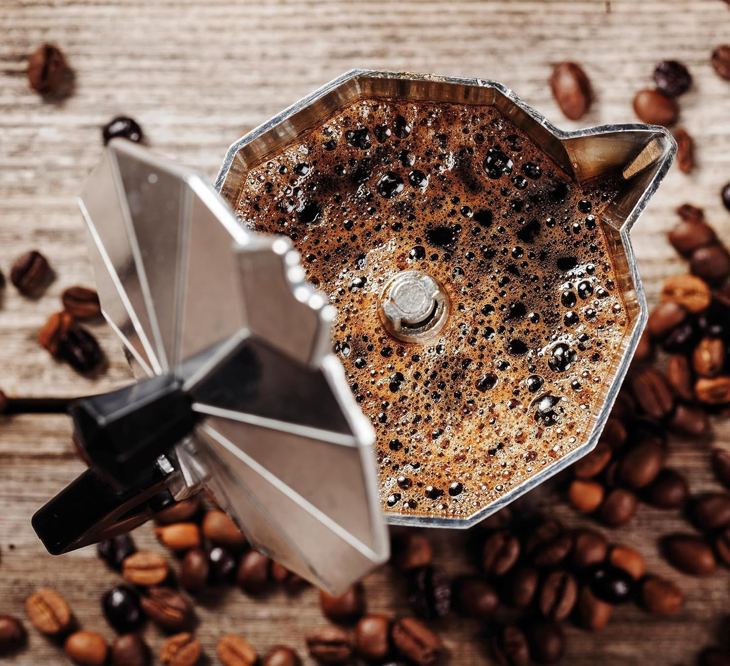 Cilio Classico Espressomaschine für 6 Tassen | elektrisch 480W | Ø 11,5 cm Höhe: 25 cm | Aluminium | rot | integriertes Kochfeld | mit Warmhaltefunktion und Reduzierfilter | für Reisen oder Camping