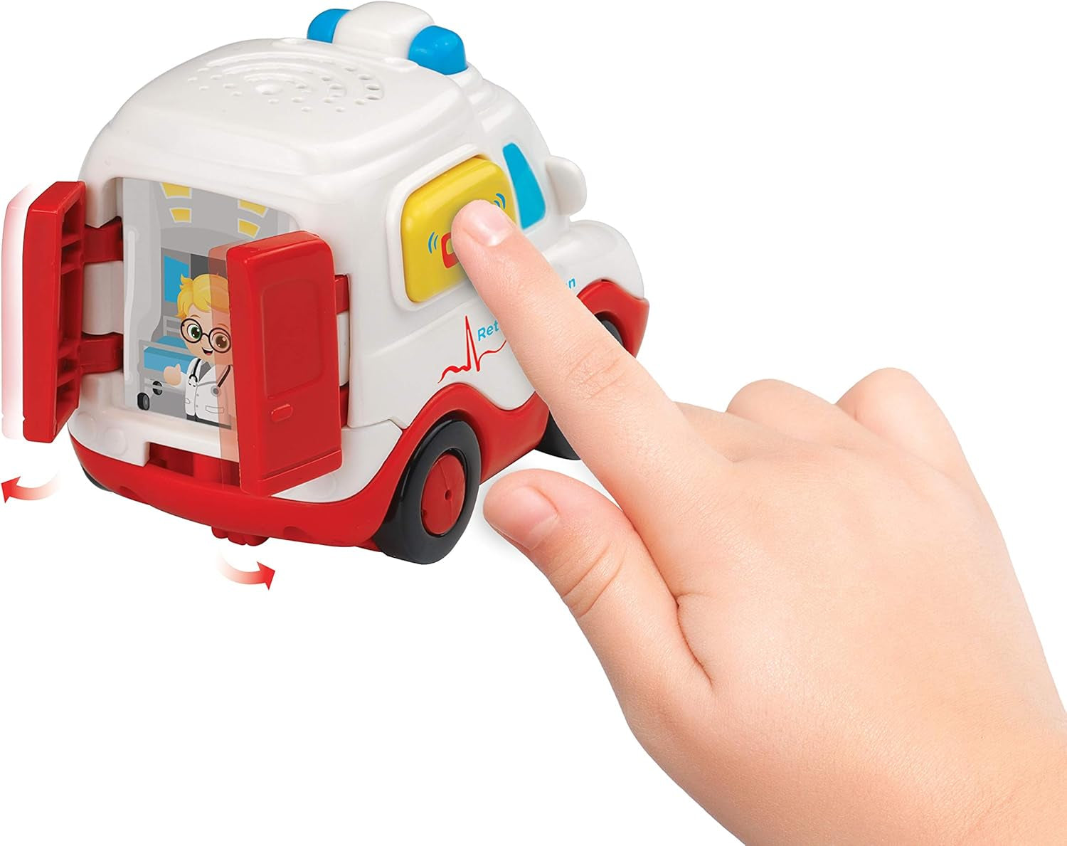 Baby 80-127804 – TUT TUT Baby Speedster – Straßenset & 80-517004 TUT TUT Baby Speedster Krankenwagenspielzeug für Kinder, mehrfarbig Bebe Toys Naty Shop