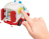 Vtech TUT TUT Baby Flitzer – Krankenwagen – Spielzeugauto mit Musik, Lichtknopf, interessanten Sätzen und Geräuschen – für Kinder im Alter von 1–5 Jahren, 8,8 x 5,5 x 7 cm, Bebe Toys Naty Shop