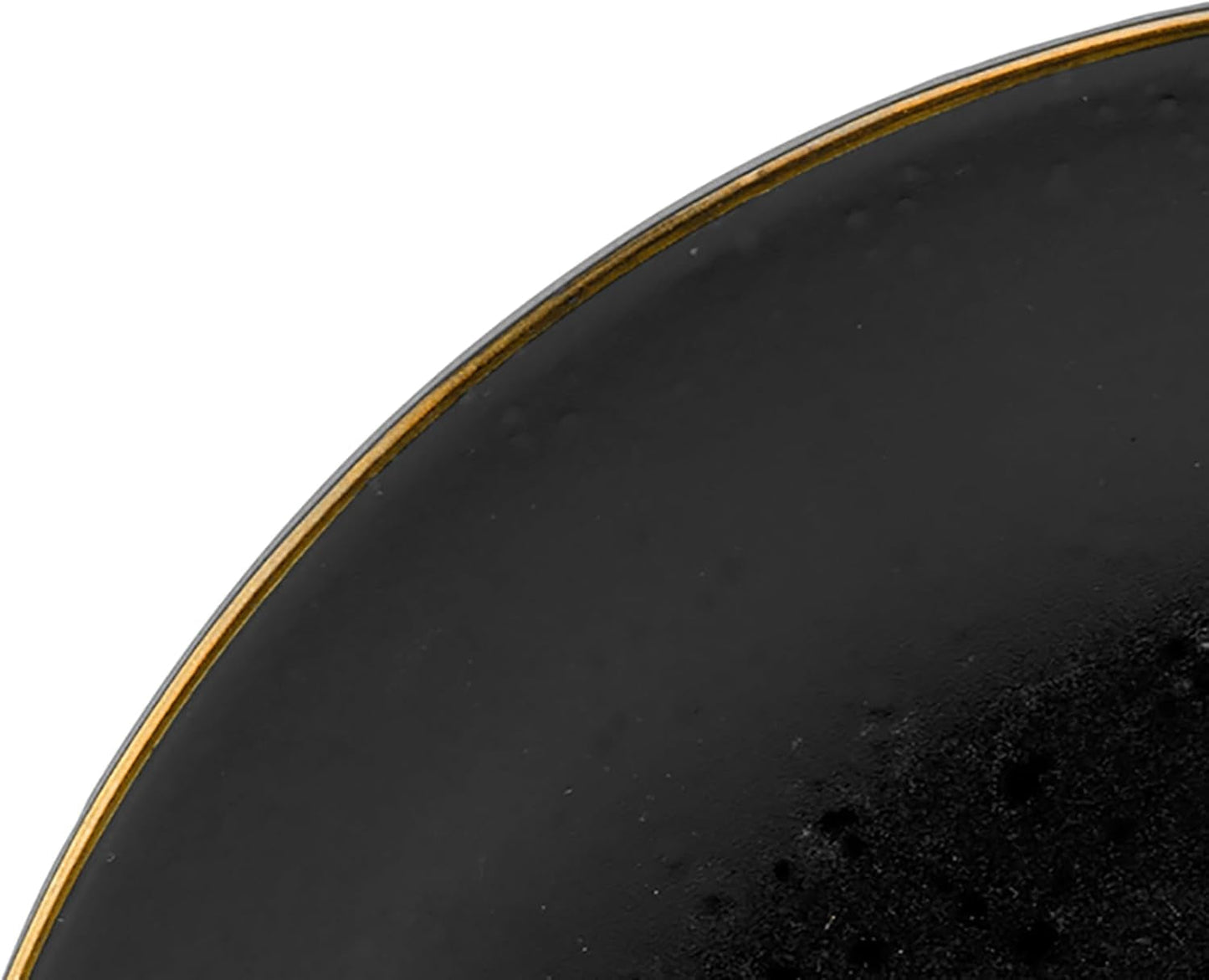 CreaTable, 22699, Serie Industrial Gold BLACK, 16-teiliges Geschirrset für 4 Personen, Kombiservice aus Porzellan, spülmaschinen- und mikrowellengeeignet, hochwertige Herstellung