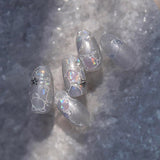 Glitzer-Nagelaufkleber, Sommer-Wasserwellen, Sternenhimmel-Nagelkunst, Fantasie-Meerwasserwellen, Nageldesigns, Nagelaufkleber, Meerwasserwellen, Nagelzubehör, Nagelkunst