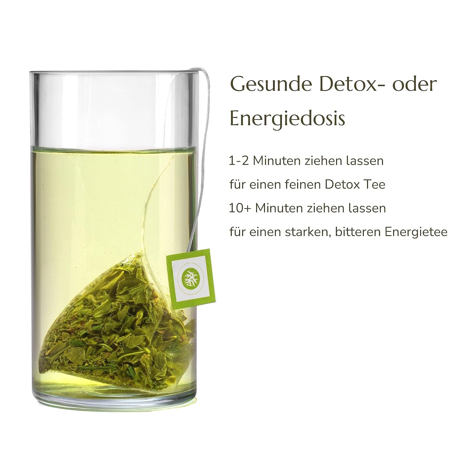 Anna'S Teekanne Sencha Bio-Grüntee-Beutel – Japanischer Bio-Grüntee 20 Pyramidenbeutel in einem wiederverschließbaren Beutel