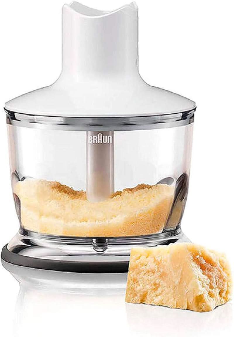Braun Multiquick 3 MQ 3135 Sauce Stabmixer – Pürierstab Mit 11 Geschwindigkeiten plus Turbo-Stufe & Edelstahl-Mixfuß, 750 Watt, Inkl. 600 ml Mix-/Messbecher, Schneebesen & Zerkleinerer, Weiß/Grau Kitchen Naty Shop