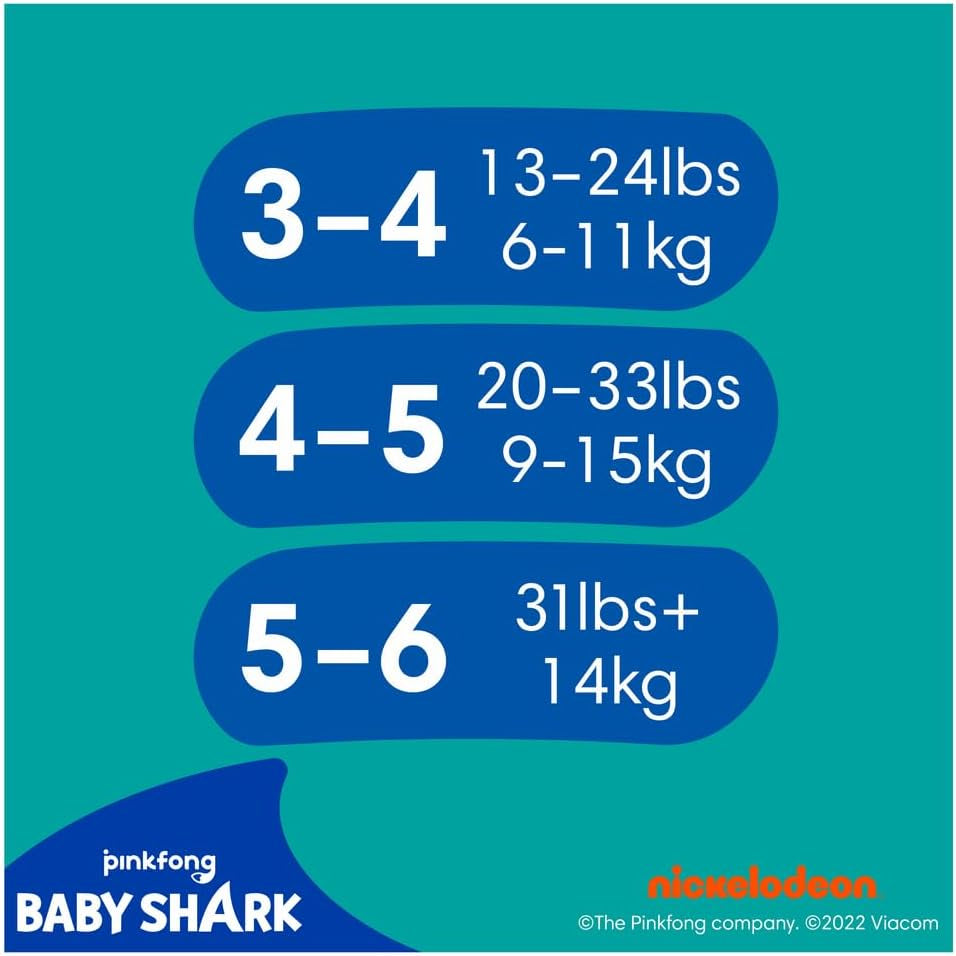 Pampers (alte Version), Splashers Einweg-Badeshorts – Größe 5/6 (14 kg+) – Box mit 8 Packungen mit 10 Stück