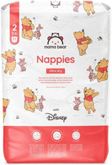 Amazon-Marke: Mama Bear Disney Ultra Dry Windeln, Größe 3 (4–9 kg) – Monatsbox, Weiß, 172 Stück (2 Packungen mit 86 Stück)