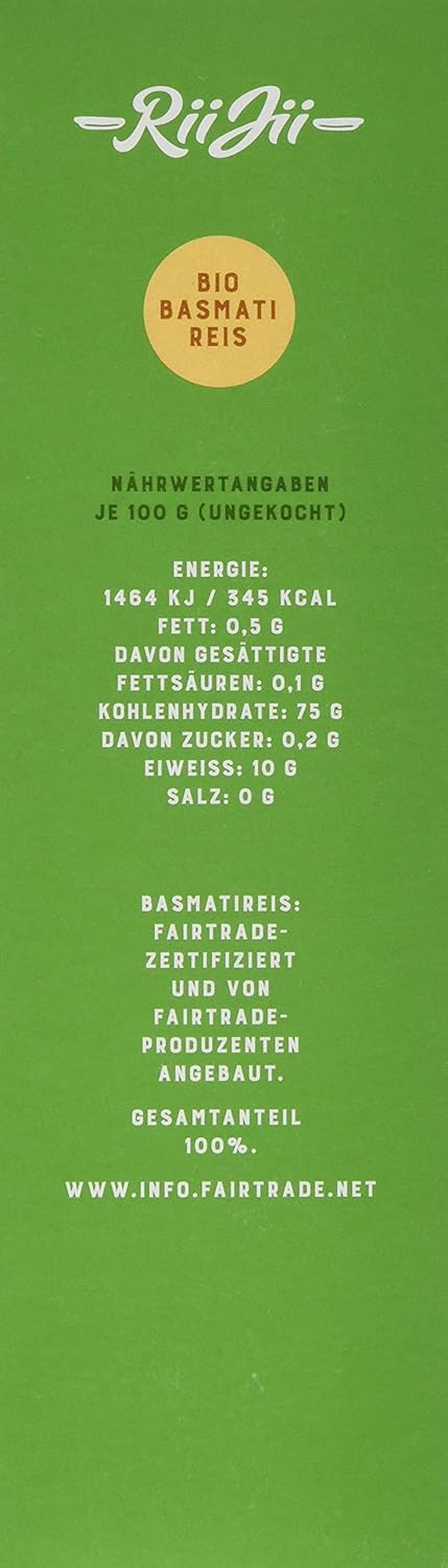 Taraori weißer Bio-Basmatireis, FairTrade Naturland, 500 g