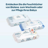 BIOLANE - Baby-Feuchttücher Mit 99,9% Wasser - Pure Water - Packung Mit 12 X 48 (576 Feuchttücher) - Für Empfindliche Haut - Ab Der Geburt - Duftfrei - Wechseln Und Reinigungspflege Naty Shop