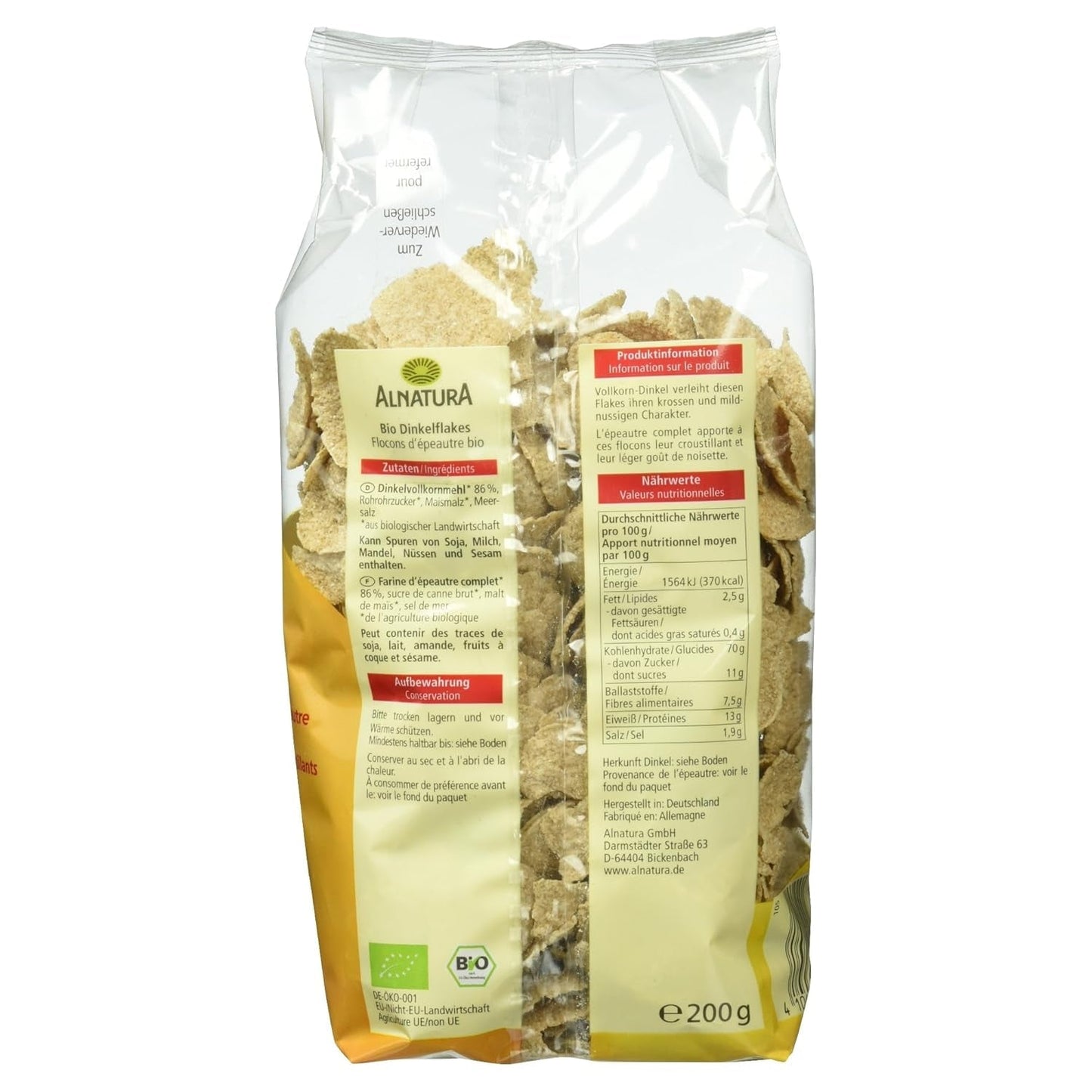 Bio-Dinkelflocken, 200g