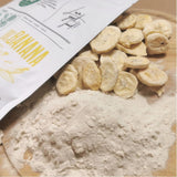 Gefriergetrocknete Bananen in Pulverform | XL 300g Fruchtpulver Gefriergetrocknetes Bananenpulver | Für Smoothie, Backen, Kuchen | Gefriergetrocknete Banane | Gefriergetrocknete Früchte | ZingyZoo Bananenpulver Naty Shop Dehydrierte Produkte