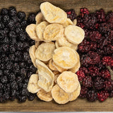 Gefriergetrocknete Bananen | Packung 120g Getrocknete Bananen ohne Zucker | Gefriergetrocknete Banane | Bananen mit Trockenfrüchten | Gefriergetrocknete frische Bananen | Gefriergetrocknete Bananenscheiben Naty Shop dehydrierte Produkte
